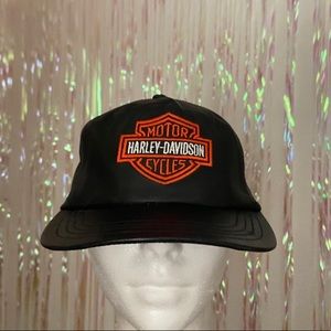 Harley Davidson vintage leather hat